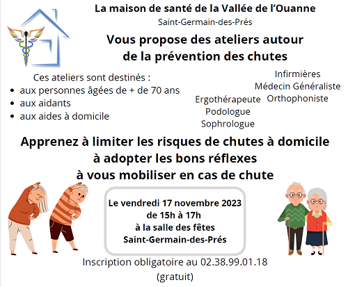 Ateliers – prévention des chutes – Maison de santé Saint-Germain-des-Prés